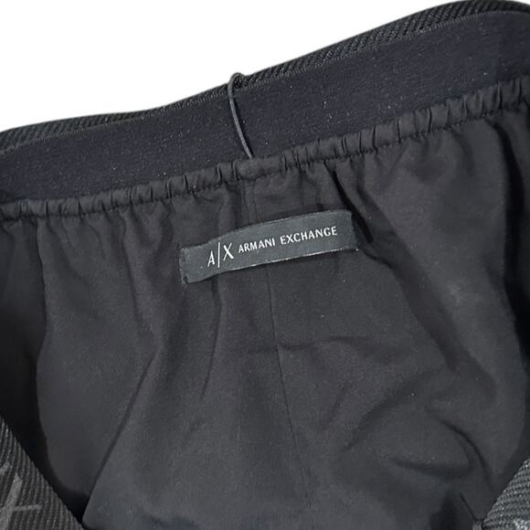 A|X ARMANI EXCHANGE Metallic Pleated Belted Midi Skirt - Picture 6 of 10